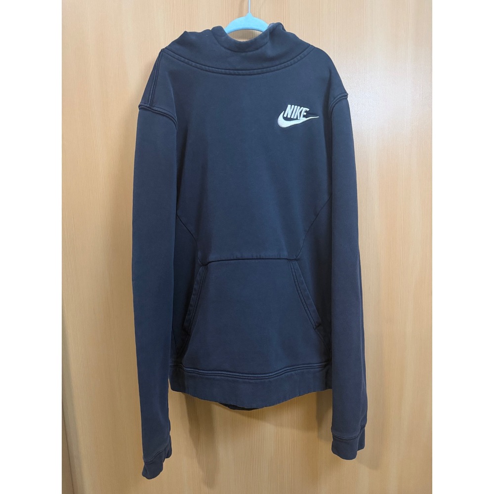 Nike Boys Sportswear Fleece Hoodie Navy Blue Embroidered Logo Size Large L